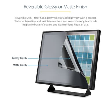 StarTech.com 19-inch 5:4 Computer Monitor Privacy Filter, Anti-Glare Privacy Screen w/51% Blue Light Reduction, Monitor Screen Protector w/+/- 30 Deg. Viewing Angle view 10