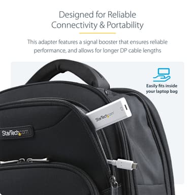 StarTech.com USB-C to Mini DisplayPort Adapter - 4K 60Hz - White - USB 3.1 Type-C to Mini DP Adapter - Upgraded Version is CDP2MDPEC view 11
