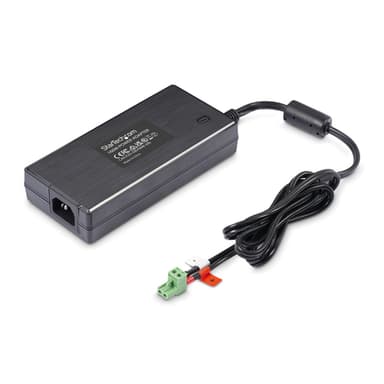 StarTech.com 160W Universal DC Power Adapter (24V/6.6A), 4ft(1.2m) 2-Wire Cord, 2/3-Pin Terminal Blocks, 100-240V AC/DC External Power Supply for Industrial USB Hubs, NA/UK/EU/ANZ view 4