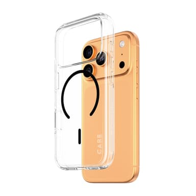 PanzerGlass CARE™ by ® Urban Explorer Case Transparent w. Black MagSafe iPhone 17 Pro view 1