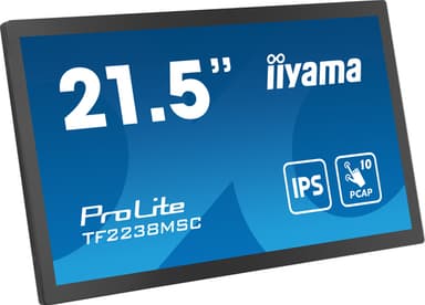 iiyama TF2238MSC-B1 computer monitor 53.3 cm (21") 1920 x 1080 pixels Full HD LED Touchscreen Black view 5