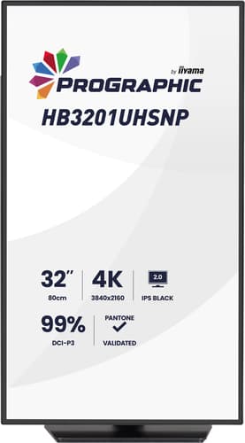 iiyama ProGraphic HB3201UHSNP-B1 computer monitor 80 cm (31.5") 3840 x 2160 pixels 4K Ultra HD Black