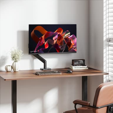 Manhattan Desk Mount for TV & Monitors (Full Motion Spring),For screens 13" to 42",C-Clamp or Grommet Assembly,VESA compatibility:all between 75x75mm to 200x200mm -check the dimensions of the four mounting holes on back of screen to ensure it fits,Max 20kg,Bracket view 12