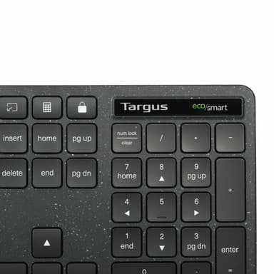 Targus EcoSmart AKB874UK keyboard Universal USB QWERTY UK English Black view 10