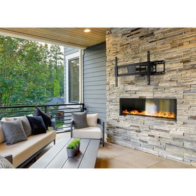 Manhattan Outdoor Wall Mount for TV & Monitors (Full Motion), For screens 37" to 65", VESA compatibility: all between 200x200mm to 600x400mm - check the dimensions of the four mounting holes on back of screen to ensure it fits, Max 50kg, Weatherproof, Bracket view 4