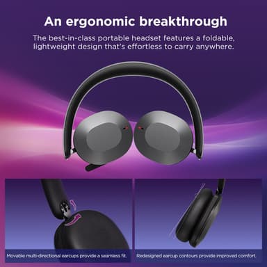 Lenovo 4XD1T60925 headphones/headset Wireless Head-band Office/Call center USB Type-C Bluetooth Grey view 15
