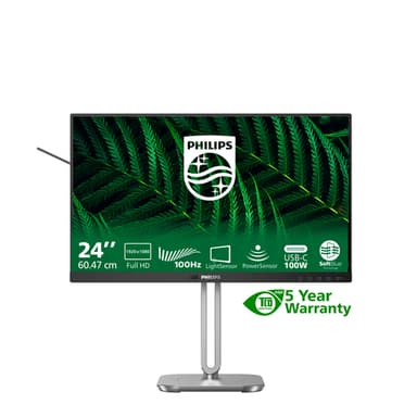 Philips 5000 series 24B2G5301/00 computer monitor 60.5 cm (23.8") 1920 x 1080 pixels Full HD LCD Black view 3