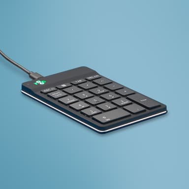 R-Go Tools Numeric keypad R-Go Numpad Break, ergonomic numeric keypad with break software, wired, black view 1