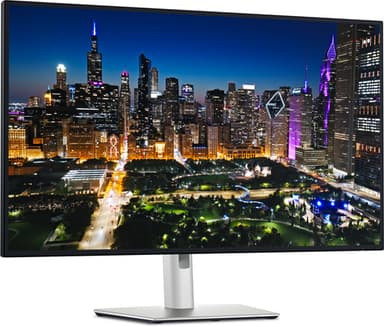 DELL UltraSharp U3225QE computer monitor 80 cm (31.5") 3840 x 2160 pixels 4K Ultra HD LCD Black, Silver view 1