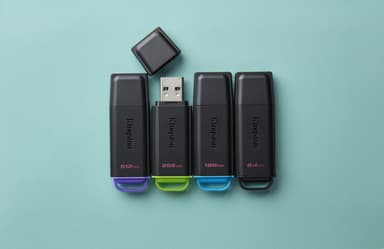 Kingston Technology DataTraveler 128GB Portable USB 3.2 Gen 1 Exodia Black/Blue view 7