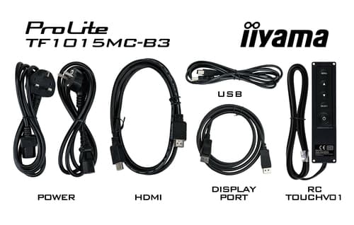 iiyama TF1015MC-B3 computer monitor 25.6 cm (10.1") 1280 x 800 pixels HD LED Touchscreen Black
