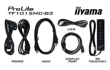iiyama TF1015MC-B3 computer monitor 25.6 cm (10.1") 1280 x 800 pixels HD LED Touchscreen Black view 9