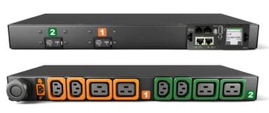 Vertiv Geist MG05M1R1-08P443-3PS6B2H10-S power distribution unit (PDU) 8 AC outlet(s) 0U Black view 1