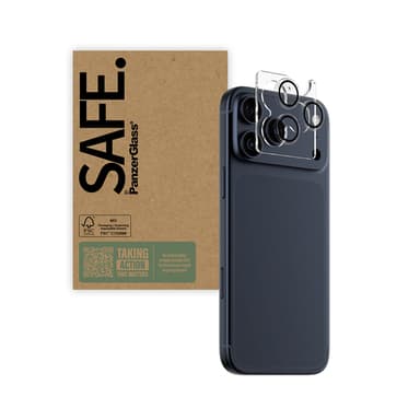 PanzerGlass SAFE. by ® Camera Lens Protector Transparent iPhone 17 Pro | iPhone 17 Pro Max | iPhone 16 Pro | 16 Pro Max | Bulk Clear screen protector Apple 10 pc(s) view 5