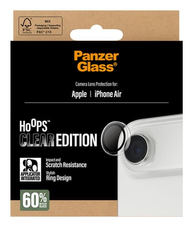 PanzerGlass ® Hoops® Camera Lens Protector Transparent iPhone Air Clear screen protector Apple 1 pc(s) view 3