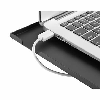 Manhattan Tripod Floor Mount for TV/Monitor/Projector/Laptop, For screens: 13" to 32", VESA compatibility: 75x75 and 100x100mm - check the dimensions of the four mounting holes on back of screen to ensure it fits, Max 15kg, Height Adjustable, Black, Bracket view 15