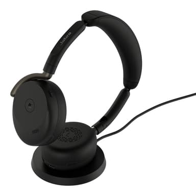 Jabra Evolve3 65 Flex MS - USB-C with Dongle - Black (Wireless Charging Pad) view 2