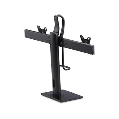 StarTech.com Crossbar Dual Monitor Desk Stand For Double 27-inch Screens, VESA Mount 75x75/100x100, Toolless Height Adjustment, Up To 13.2lb (6kg) Per Display view 2