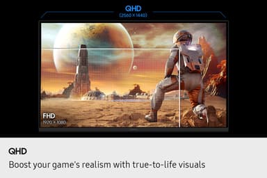 Samsung 32 ODYSSEY G5 G50F QHD 180HZ computer monitor view 4