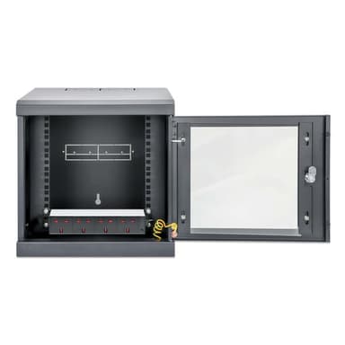 Intellinet 10" 1U PDU 4-way UK, With Indicator, Rackmount, Power Distribution Unit, UK 3-pin outlets, 3m power cord, output view 6