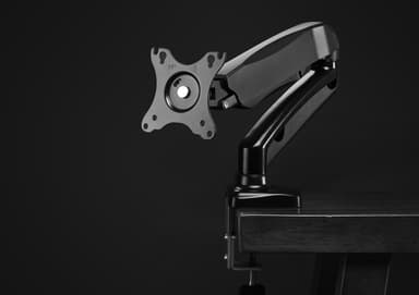 Manhattan Desk Mount for TV & Monitors (Full Motion Spring), For screens 13" to 27", C-Clamp or Grommet Assembly, VESA compatibility: 75x75mm and 100x100mm - check the dimensions of the four mounting holes on back of screen to ensure it fits, Max 9kg, Black,Bracket view 12