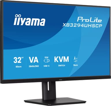 iiyama ProLite XB3294UHSCP-B1 computer monitor 80 cm (31.5") 3840 x 2160 pixels 4K Ultra HD Black view 1