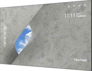 Viewsonic LDP136-071C Signage Display 3.45 m (136") LED Wi-Fi 600 cd/m² 4K Ultra HD Black Built-in processor Android 9 view 5