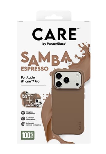 PanzerGlass CARE™ by ® Samba Case Espresso w. MagSafe iPhone 17 Pro view 3