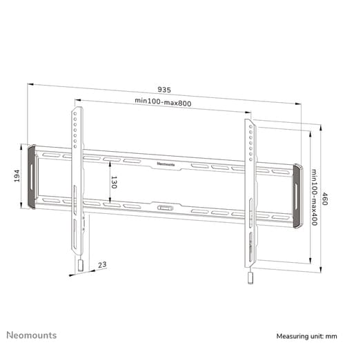 Neomounts WL30-550BL18 TV mount wall 43-86" - ultra-flat - easy install