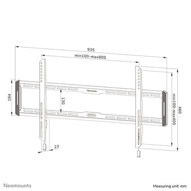 Neomounts WL30-550BL18 TV mount wall 43-86" - ultra-flat - easy install view 16