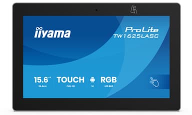 iiyama TW1625LASC-B3PNR meeting room display 39.6 cm (15.6") 1920 x 1080 pixels LED Wi-Fi 6 (802.11ax), Wi-Fi 5 (802.11ac), Wi-Fi 4 (802.11n), 802.11g, 802.11a, 802.11b Black Bluetooth view 5