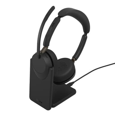 Jabra Evolve3 65 UC - USB-C with Dongle - Stereo (Charging Stand) view 2