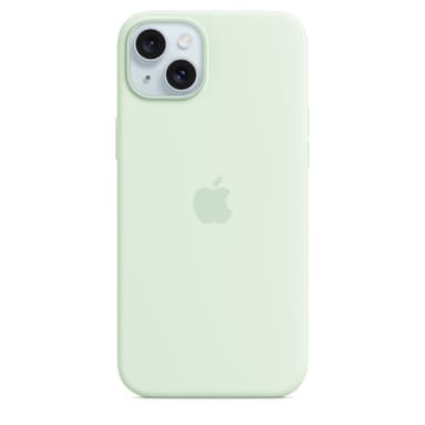 Apple iPhone 15 Plus Silicone Case with MagSafe - Soft Mint view 1