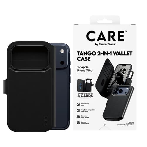 PanzerGlass CARE™ by ® Tango 2-in-1 Wallet Case w. MagSafe iPhone 17 Pro