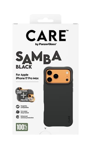 PanzerGlass CARE™ by ® Samba Case Black w. MagSafe iPhone 17 Pro Max view 3