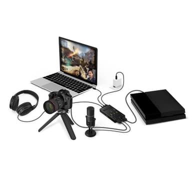j5create JVA06 Dual HDMI™ Video Capture Card, 1920*1080 Video Capture Resolution, 3 x HDMI ports and 2 x USB ports, Black view 6