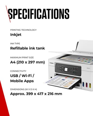Canon MAXIFY GX3050 Inkjet A4 600 x 1200 DPI Wi-Fi view 9