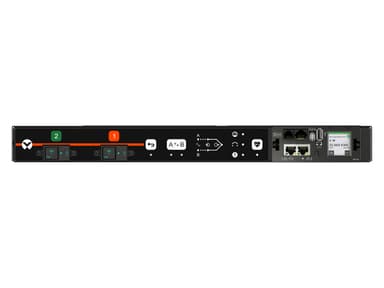 Vertiv Geist VA4G31A0 power distribution unit (PDU) 12 AC outlet(s) 1U Black view 1