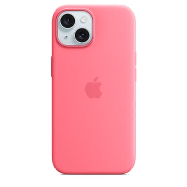 Apple iPhone 15 Silicone Case with MagSafe - Pink view 1