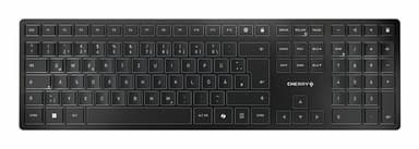CHERRY KW 9100 SLIM keyboard Universal RF Wireless + Bluetooth QWERTY Portuguese Black, Grey view 1