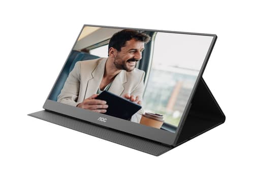 AOC 16T20E2 portable TV/monitor Portable monitor Black 39.6 cm (15.6") LED 1920 x 1080 pixels