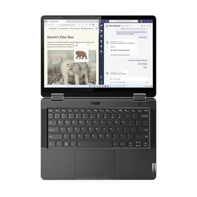 Lenovo 13w Yoga Gen 2 AMD Ryzen™ 5 7530U Hybrid (2-in-1) 33.8 cm (13.3") Touchscreen WUXGA 8 GB DDR4-SDRAM 256 GB SSD Wi-Fi 6 (802.11ax) Windows 11 Pro Black QWERTY UK English view 10