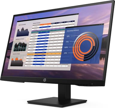 HP P27h G4 computer monitor 68.6 cm (27") 1920 x 1080 pixels Full HD LCD Black view 2