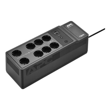 APC Back-UPS, 1050VA/600W Floor/Wall Mount, 230V, 8x UNEL outlets, USB Type A+C Port, User Replaceable Battery view 1