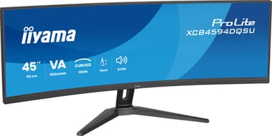 iiyama ProLite XCB4594DQSU-B1 computer monitor 113 cm (44.5") 5120 x 1440 pixels Dual QHD LED Black view 3