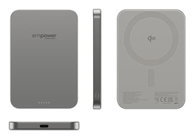 PanzerGlass empower™ by ® empower™ Bank | 5000mAh | Titanium Wireless charging view 5