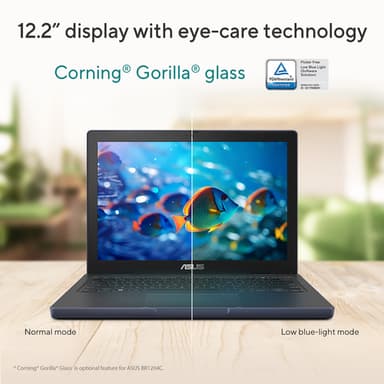 ASUS BR12CT-C81XA-3Y Intel® N N150 Laptop 31 cm (12.2") WUXGA 8 GB LPDDR5-SDRAM 128 GB UFS Wi-Fi 6 (802.11ax) Windows 11 Pro Education Black, Grey view 18