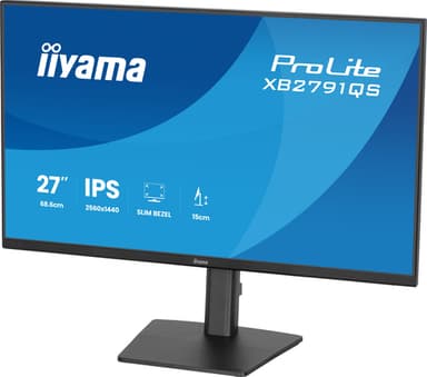iiyama ProLite XB2791QS-B1 computer monitor 68.6 cm (27") 2560 x 1440 pixels Quad HD LED Black view 8