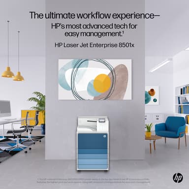 HP LaserJet Enterprise 8501x Black and white Printer view 2