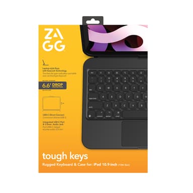 ZAGG Tough Keys Apple iPad 10.9" (10th Gen)/A16 Black UK view 3